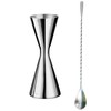 WOMLEX Measuring Cup 30/45ml Graduated Bar Spoon 26cm Double Head