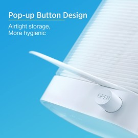 Dental Floss Picks -Automatic Floss Pick Dispenser, Tooth Picks Flossers with Soft Brush, Pop Up Floss Picks Holder Organizer, More Hygienic for Bathroom and Travel, No Break Flosser (92)