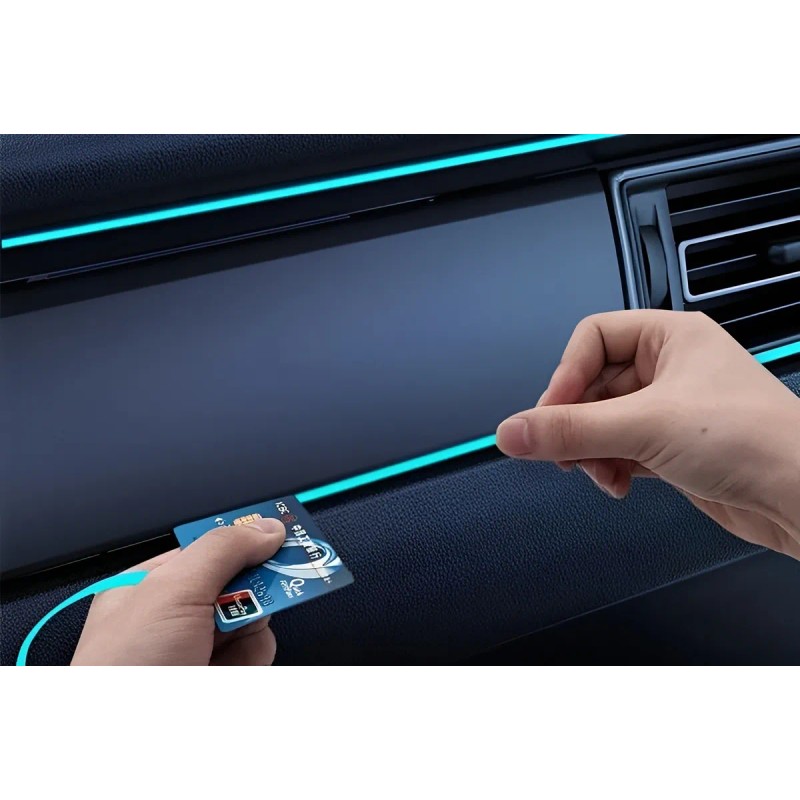 Tira Led Luz Fria Moldura Interior Decorativa Usb 5m Auto