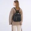 Yanaier Women's Backpack, PU Leather, Mini Rucksack, Large Capacity, Waterproof,