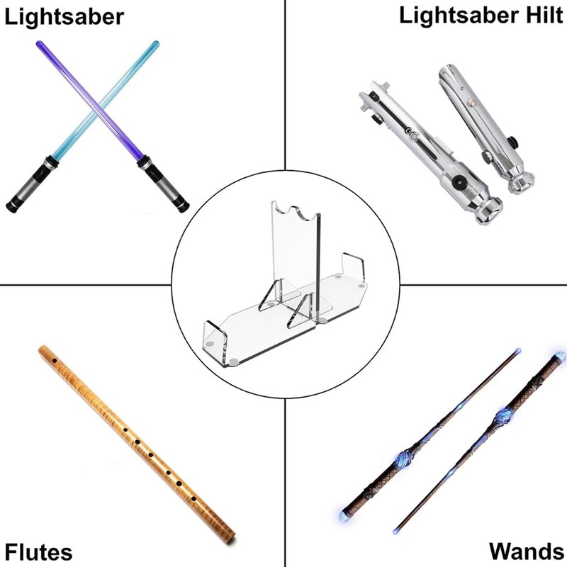 Lightsaber Display Stand Acrylic Desktop Lightsaber Display Holder Rack Wand