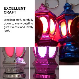 Uonlytech 80pcs Bag Gift for Key Festival Toy Keychains Light, Random Keyring Pocket Lantern, Kareem Muslim Charms Flashlights Color Chain Shape Ring Decor Home Eid Lamp, Light with