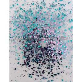 Unbranded 5 Grams, Teal/Purple Glitter, Holographic Chunky Glitter, Flake Glitters