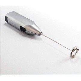 KPIBEST Milk Frother Silver Handheld Stainless Steel, Portable and Powerful Foam Maker for Coffee Egg