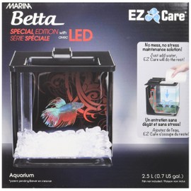 Marina EZ Care Betta Kit, Black with LED