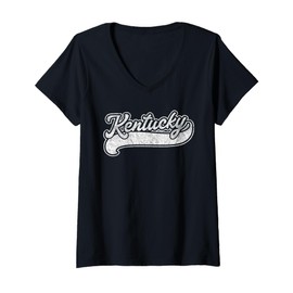 Womens Kentucky Shirt Retro Baseball Style Vintage Men Women Gift V-Neck T-Shirt