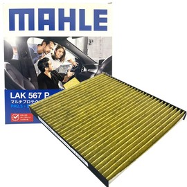 MAHLE LAK567P Air Conditioner Filter, Antibacterial, Antiviral, Deodorizing, PM2.5 Removal, Anti-Allergen, Mold / Dust Mite Resistant, High Dust Removal, Natural Polyphenols, 3-Layer Construction