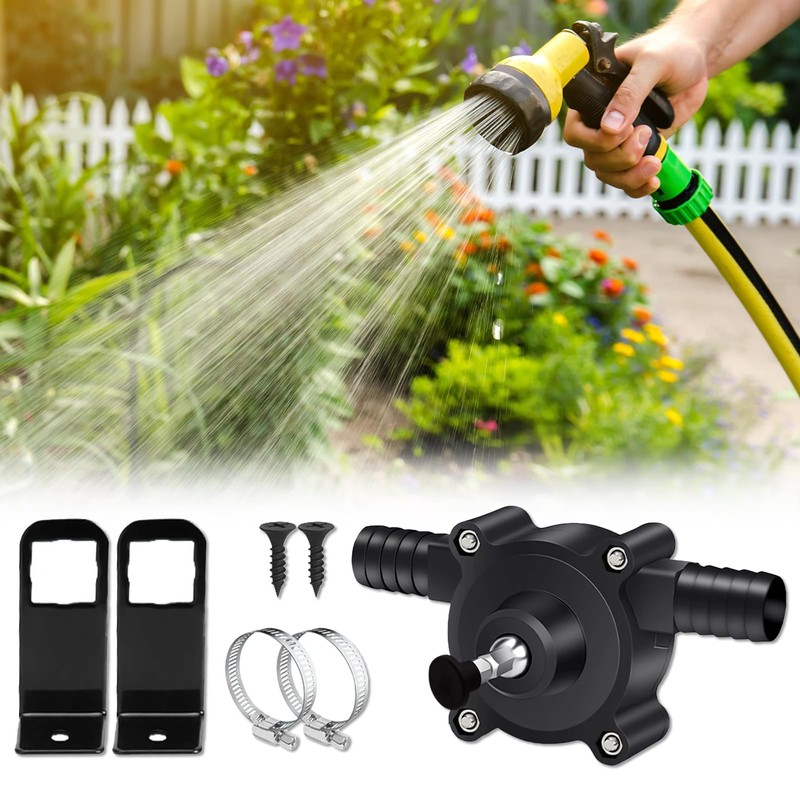 Portable Electric Drill Pump for Water and Liquid Transfer, Self-Priming