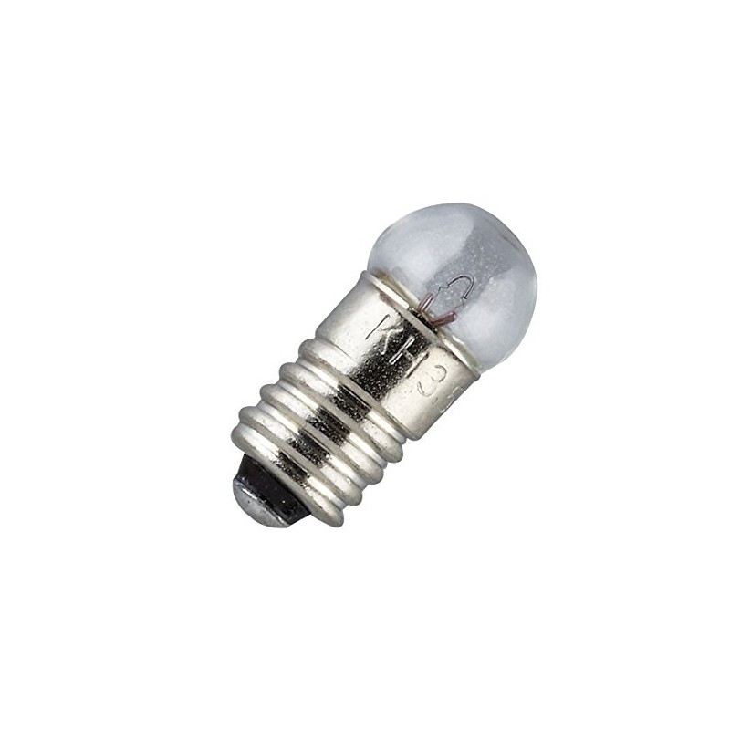 E 5.5 Screw Bulb 3.5 V Clear, Colourless