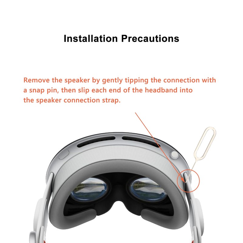 NUHFUFA Adjustable Head Strap Compatible with Vision Pro, MR Headset