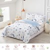 Joyreap 3-Piece Cotton Quilt Set Full/Queen, Vibrant Ocean Theme Starfish