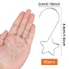 MELLIEX Pack of 60 Bauble Hangers, S Hooks, Small with