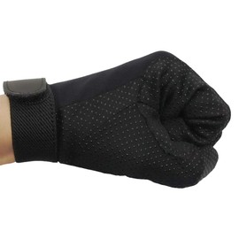 Klaus Riding Gloves EG1 Stretch Non-Slip Easy Gloves for Riding Unisex EG1 Black (XS)
