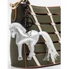 Autumnwell Silver Horse Keychain, Hanging Charm Accessory for Purse, Bag