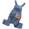 Pet Clothes Elastic Jeans Overalls Comfortable Washed Denim Cute Style