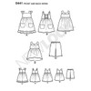 New Look Pattern 6441A Toddlers' Easy Dresses, Top and Cropped