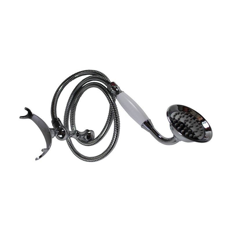 Renovator's Supply Handheld Telephone Shower Head Set With 58in Flex