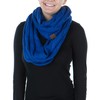 Funky Junque Womens Infinity Scarf Cable Knit Wrap - Royal