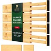 ROYAL CRAFT WOOD Adjustable Bamboo Drawer Dividers Organizers (17" -