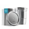 30-Pack Aluminum Lids with Straw Hole, Compatible with Ball Top