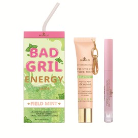 Lip Conditioner & Lip Oil Set, Moisturizing Natural Lip Balm Set, Lip Care For Dry and Chapped Lips, Gifts For Teenage Girls, Field Mint Flavour