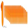 Wiaziert BallPoint Pens, 100 Pack (BLACK Ink),Bulk Pens, Orange Barrel,Click