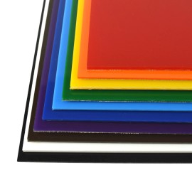 BuyPlastic 2415 Red Colored Acrylic Plexiglass Sheet  1/8" x 12" x 12"