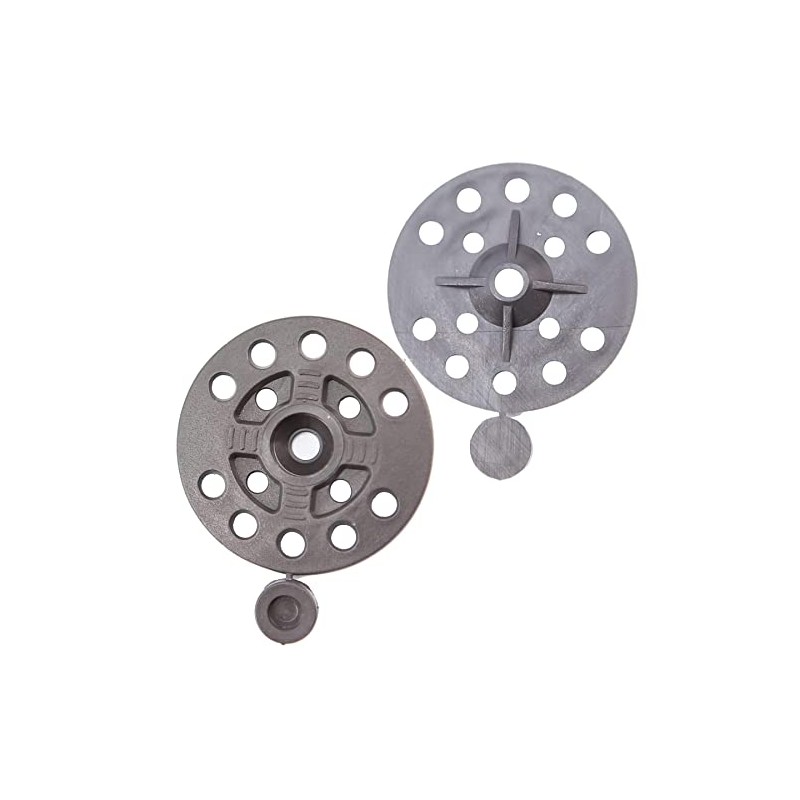 Toolty Plastic Washers - 100 Pcs of 56mm - Black