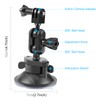 PULUZ Action Camera Suction Cup Mount for Insta360 X4 X3