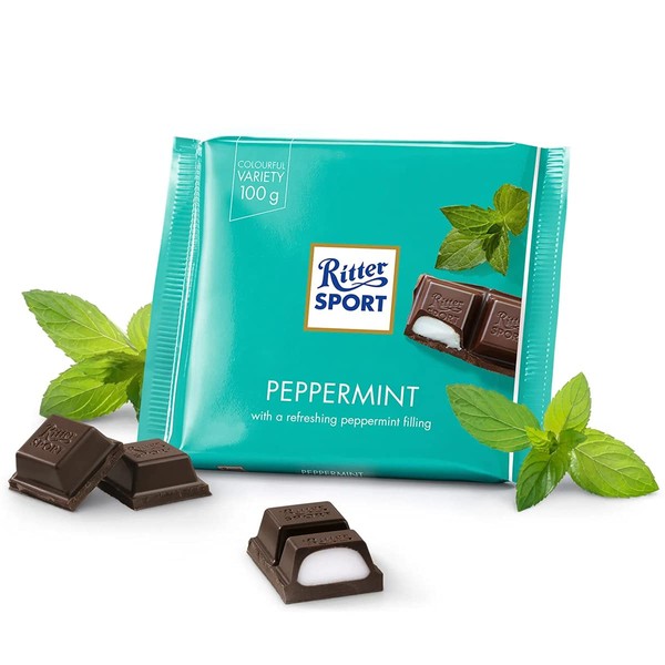 Ritter Sport Chocolate Bar Peppermint, 3.5 oz