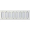 Stamped Steel Smooth White 8 Gang GFI/Rocker Switch Plate 8 GANG