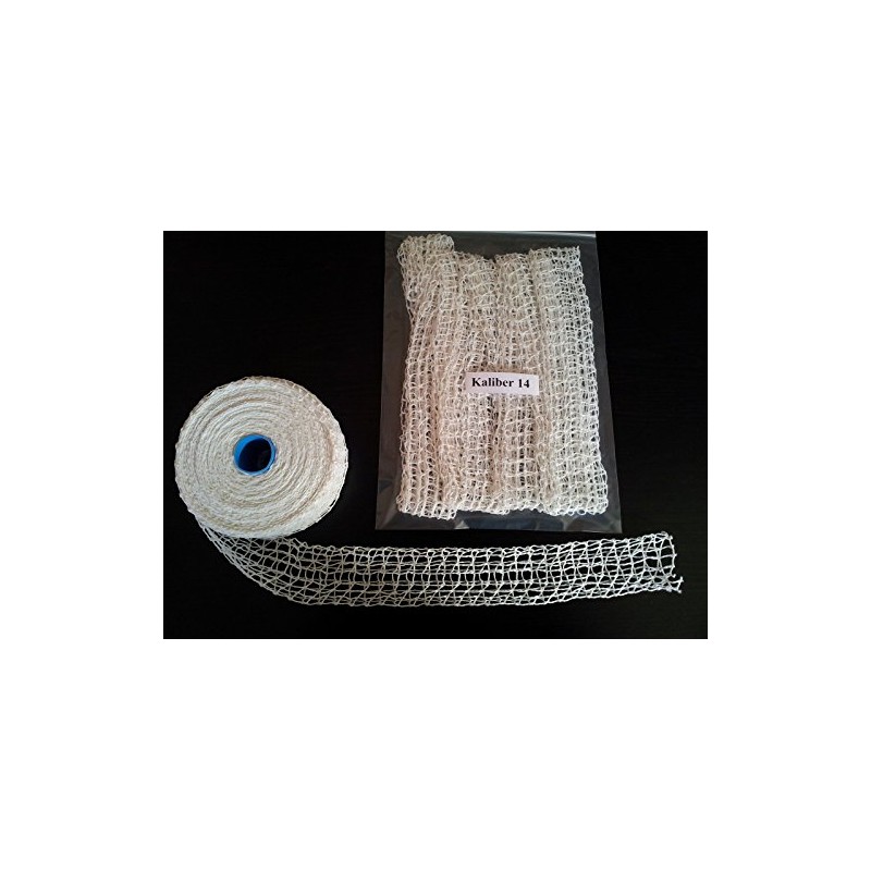 5 m Kaliber 14 Barbecue/Rolled Roast Netting/Smoke Net for Filling with a