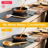 6 Pack 9.85 x 3.74 Inch Stainless Steel Spoon Rest,
