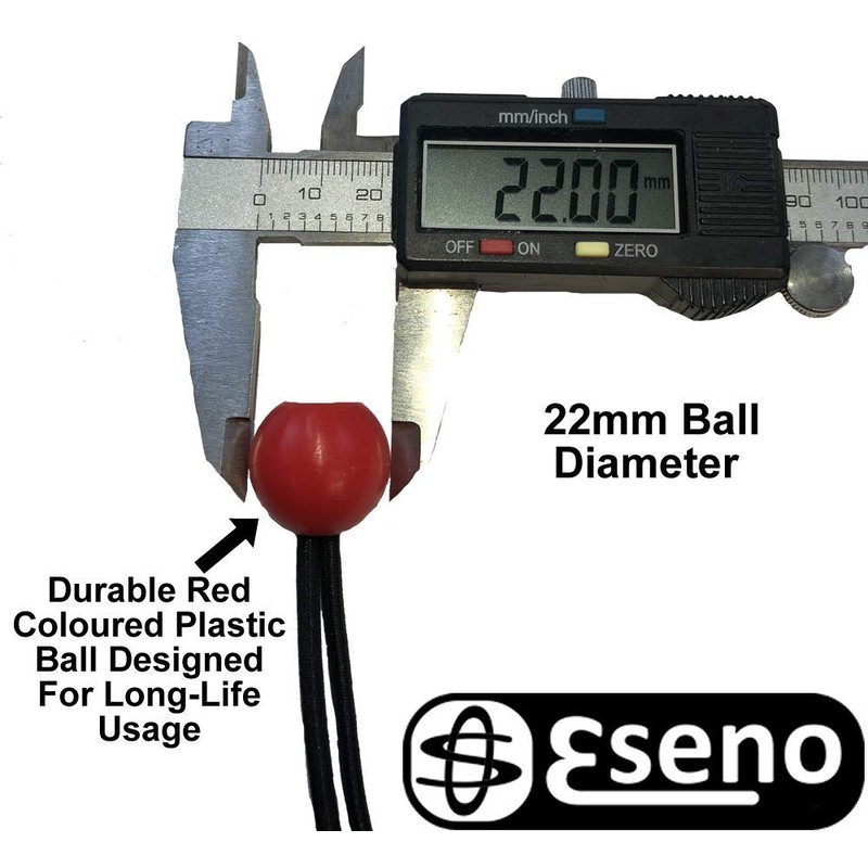Eseno 10 x 150mm Ball Bungee Cords. Ideal for Tarps,