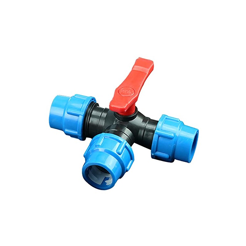 BE-TOOL Water Compression Fitting, 1PC Compression Tee Fitting Water Pipe