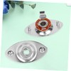 Abaodam Oval Indented Pickup Jackplate Socket for Electric Guitar Chrome