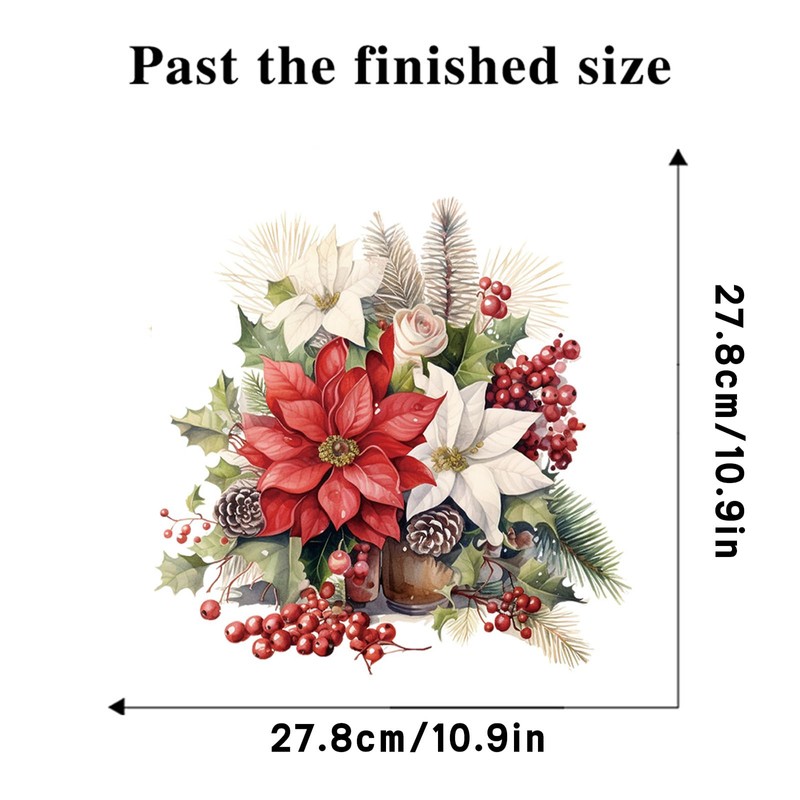 Traziewell Wall Sticker for Kitchen Flower Wallpaper Red Wall Decals