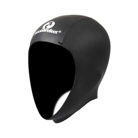 Two Bare Feet 2.5mm Glideskin Chinstrap Neoprene Watersports Wetsuit Hood - Thermal Insulation for Surfing, Diving & Swimming, Comfortable & Secure Fit (Large)