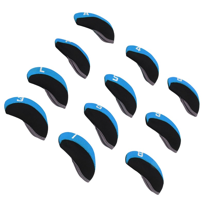 11PCS Golf Club Head Covers Neoprene Numbered Golf Club Head