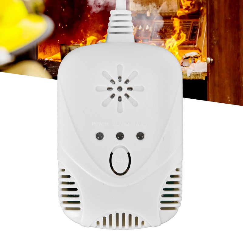 Home Combustible Gas Detector Sound Light Alarm 85dB/m for Natural