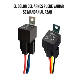 Relevador Relay 12 V Automotriz Con Soporte 4 Patas