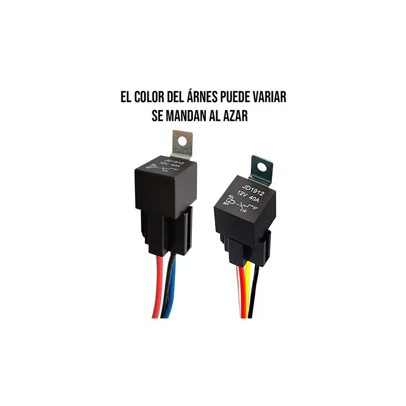 Relevador Relay 12 V Automotriz Con Soporte 4 Patas