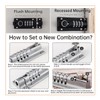 HOJLKLD Combination Locking Bolt, 4 Digit Combination Door Security Slide