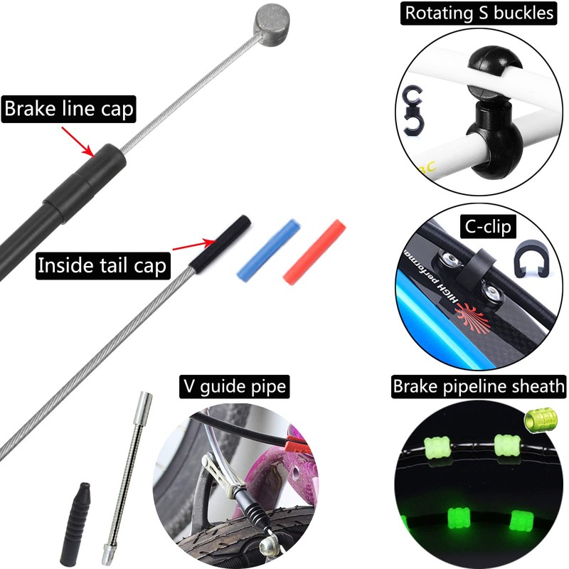 Bicycle Brake Cable Set of 2 Universal Cable Housing Kit