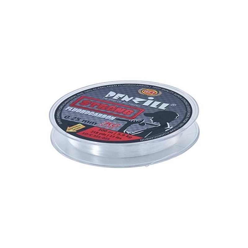 WFT Penzill Strong Fluorocarbon Leader Cord Diameter / Load Capacity