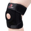 Kuangmi Child Knee Support Open Patella Adjustable Black 1 Piece