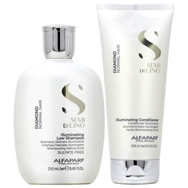 Alfaparf Semi Di Lino Diamond Illuminating Low Shampoo 250mL + Conditioner 200mL"DUO SET"