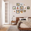 KINLINK 9x9 Picture Frame Black Set of 4, Wooden Square