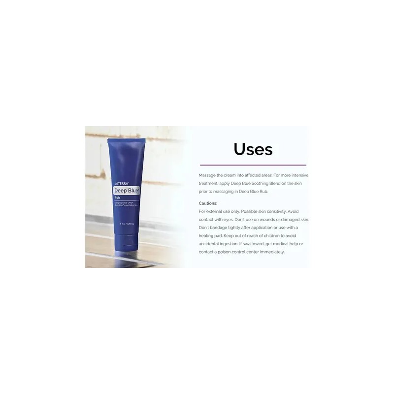 Crema Deep Blue Rub Doterra 120 Ml Con Aroma Mentolado