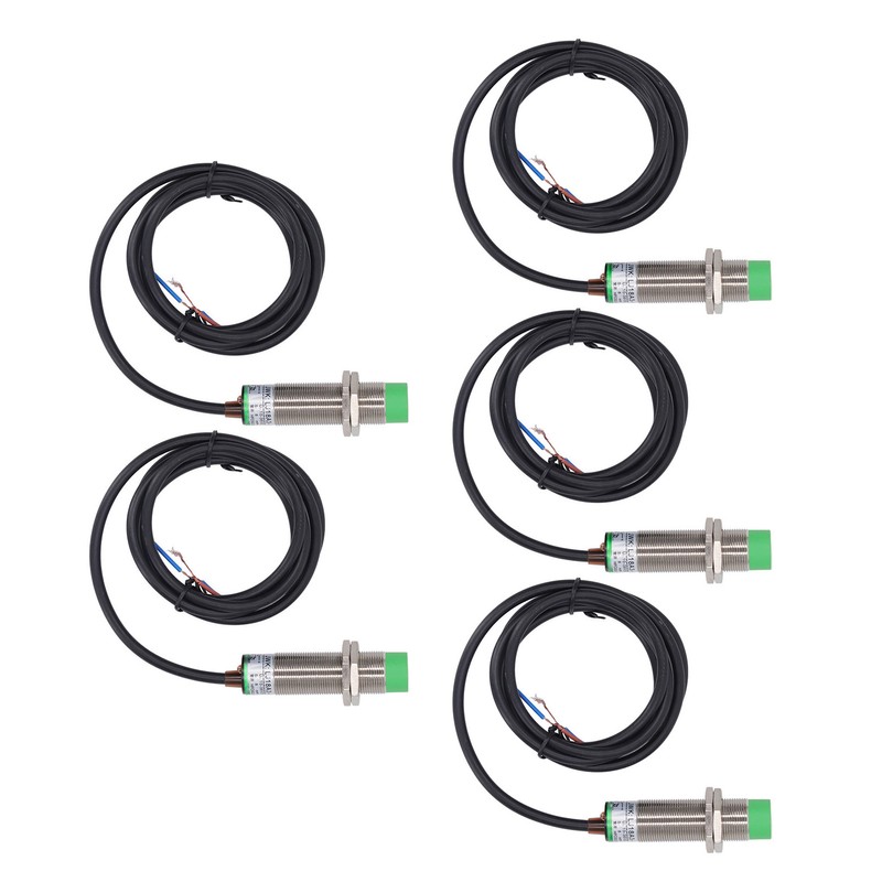 5PCS Inductive Proximity Switch Non Contact Distance Approach Sensor M18